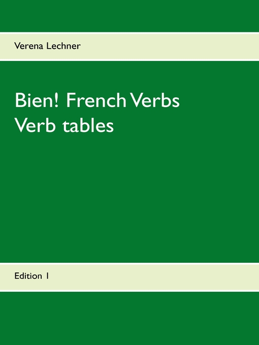 Title details for Bien! French Verbs by Verena Lechner - Available